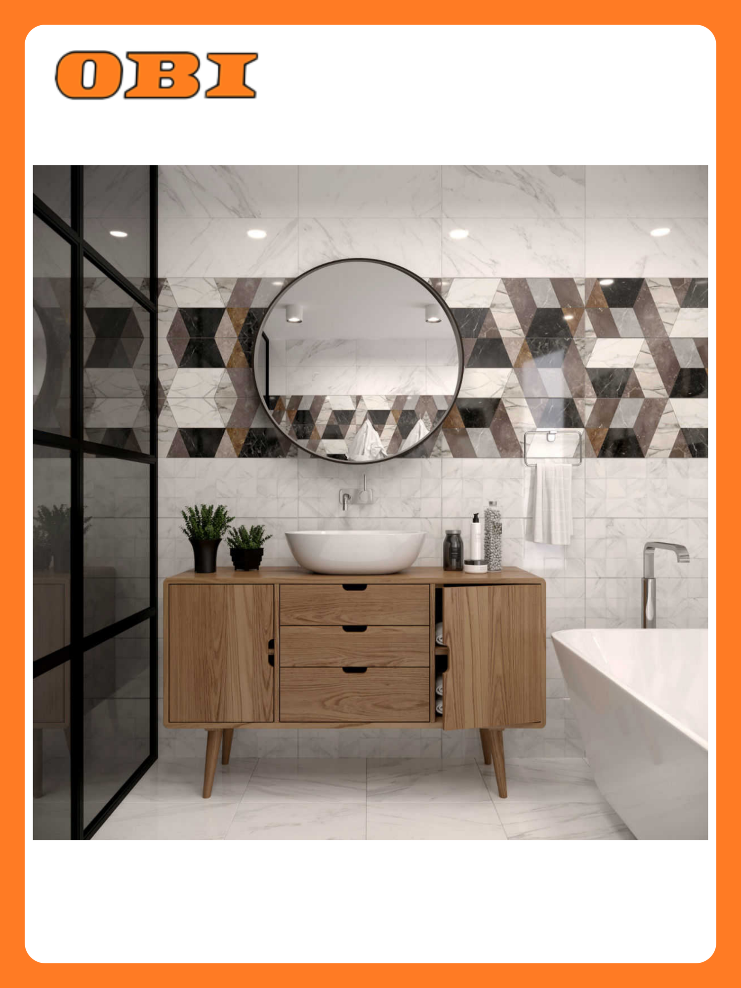 Декор Gracia Ceramica Vinde многоцветный 10100000422 25х60 см