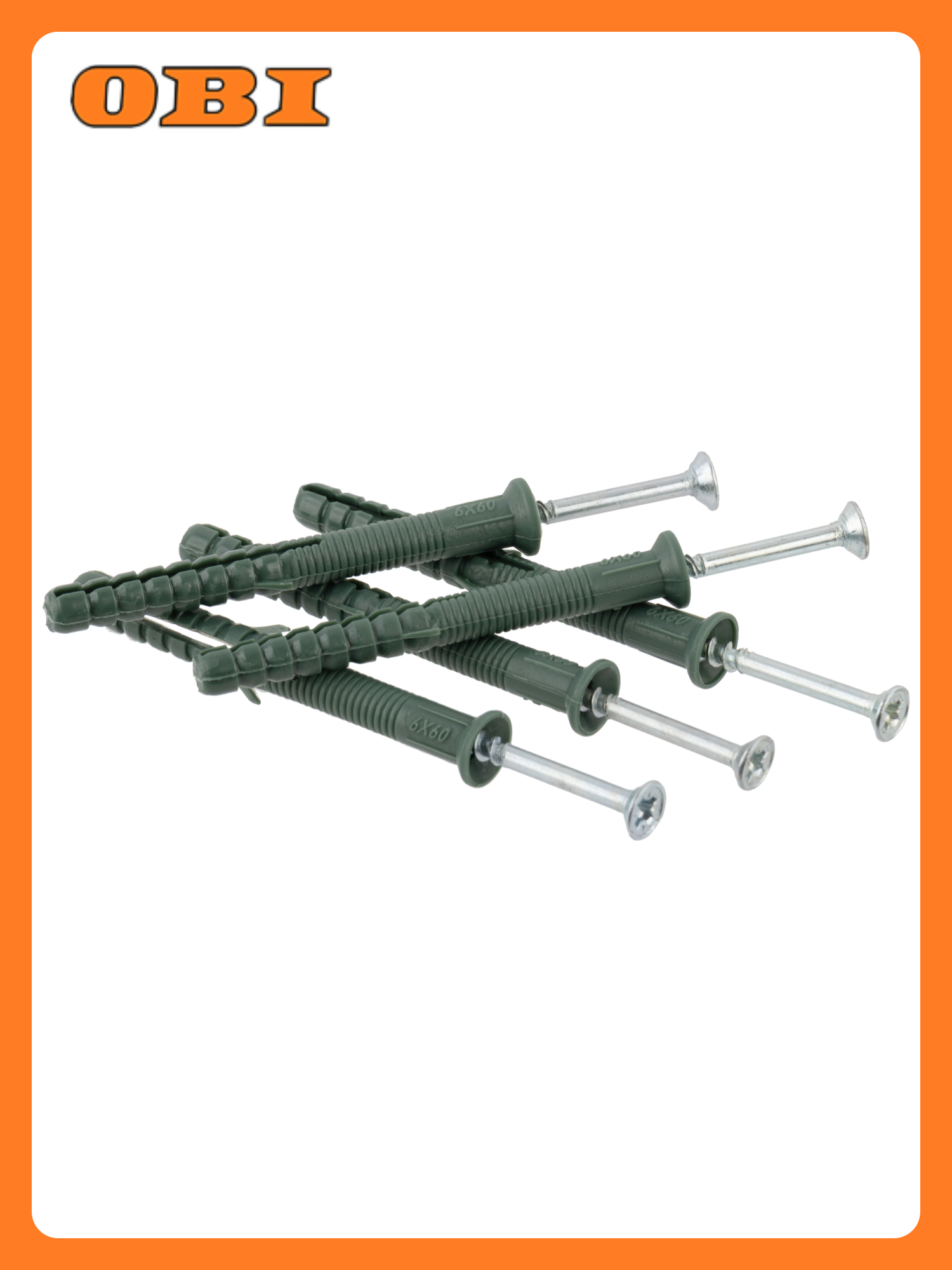 Дюбель-гвоздь 6х60 мм потай (150 шт.)