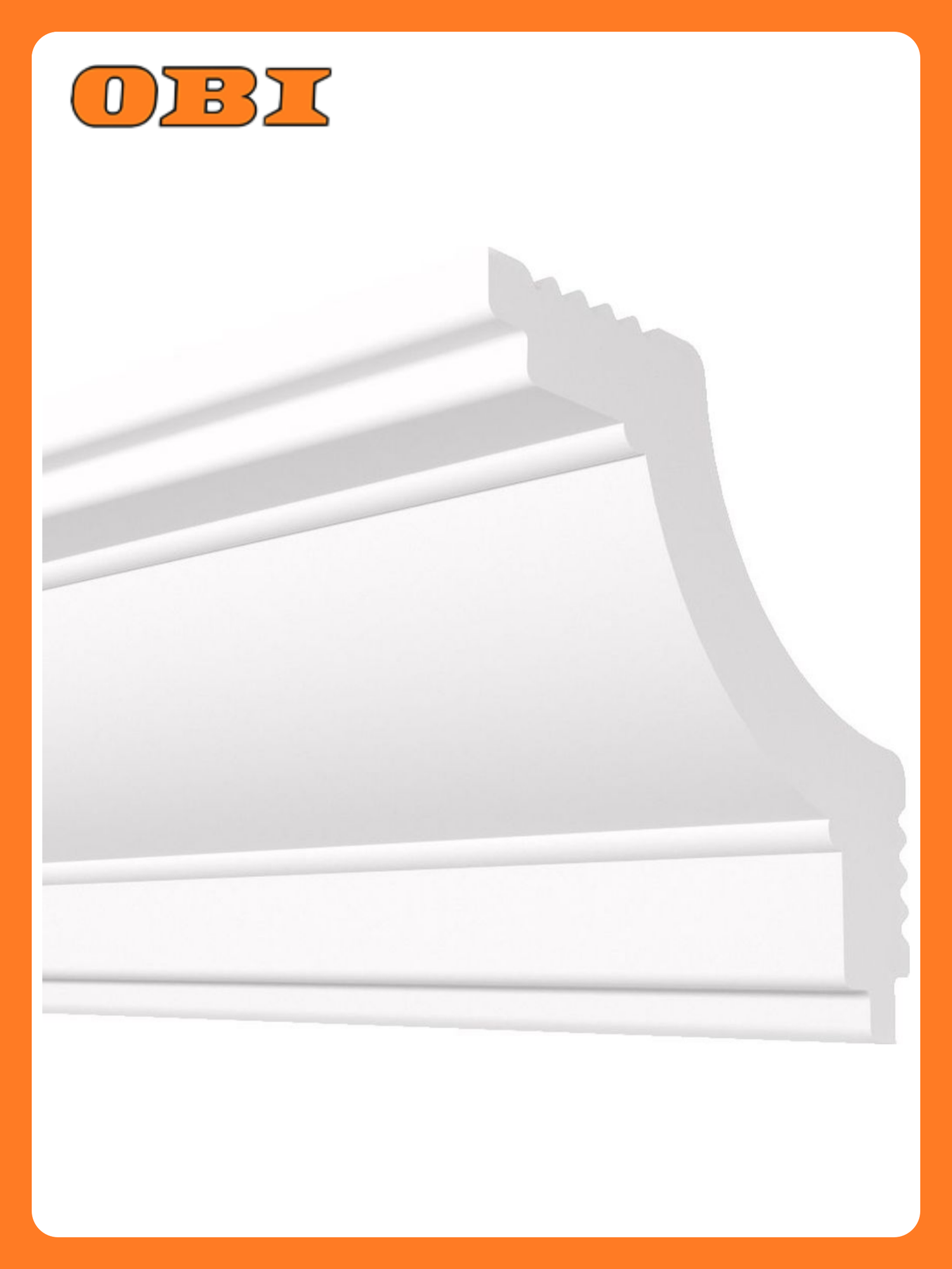 Плинтус потолочный плинтэкс K 45/45 белый 45x45 мм