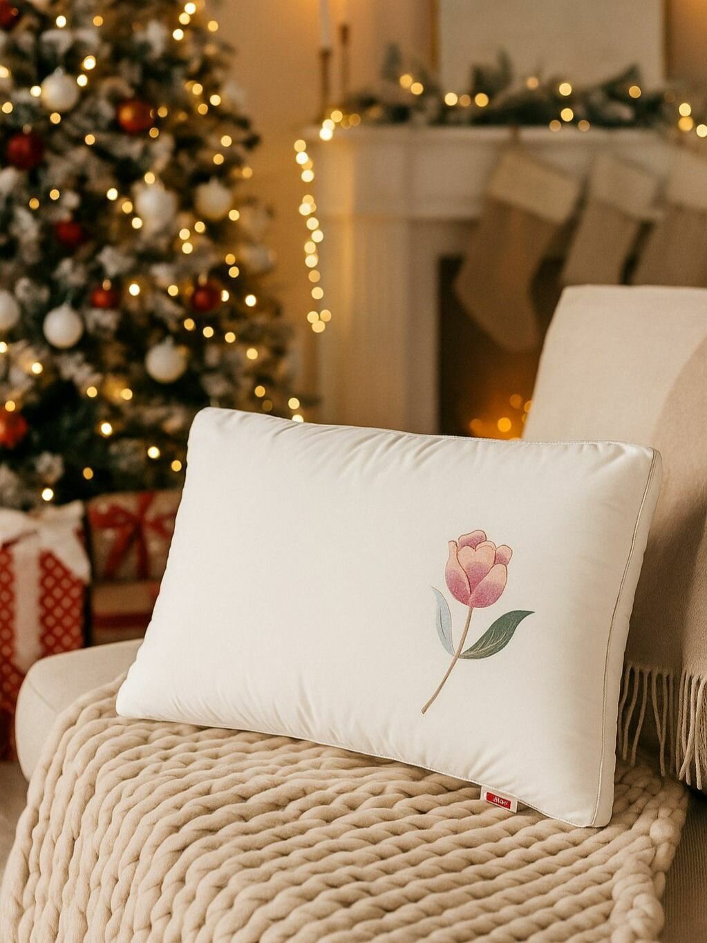 Подушка 50x70 см микрогель хлопок 100% — фото 1