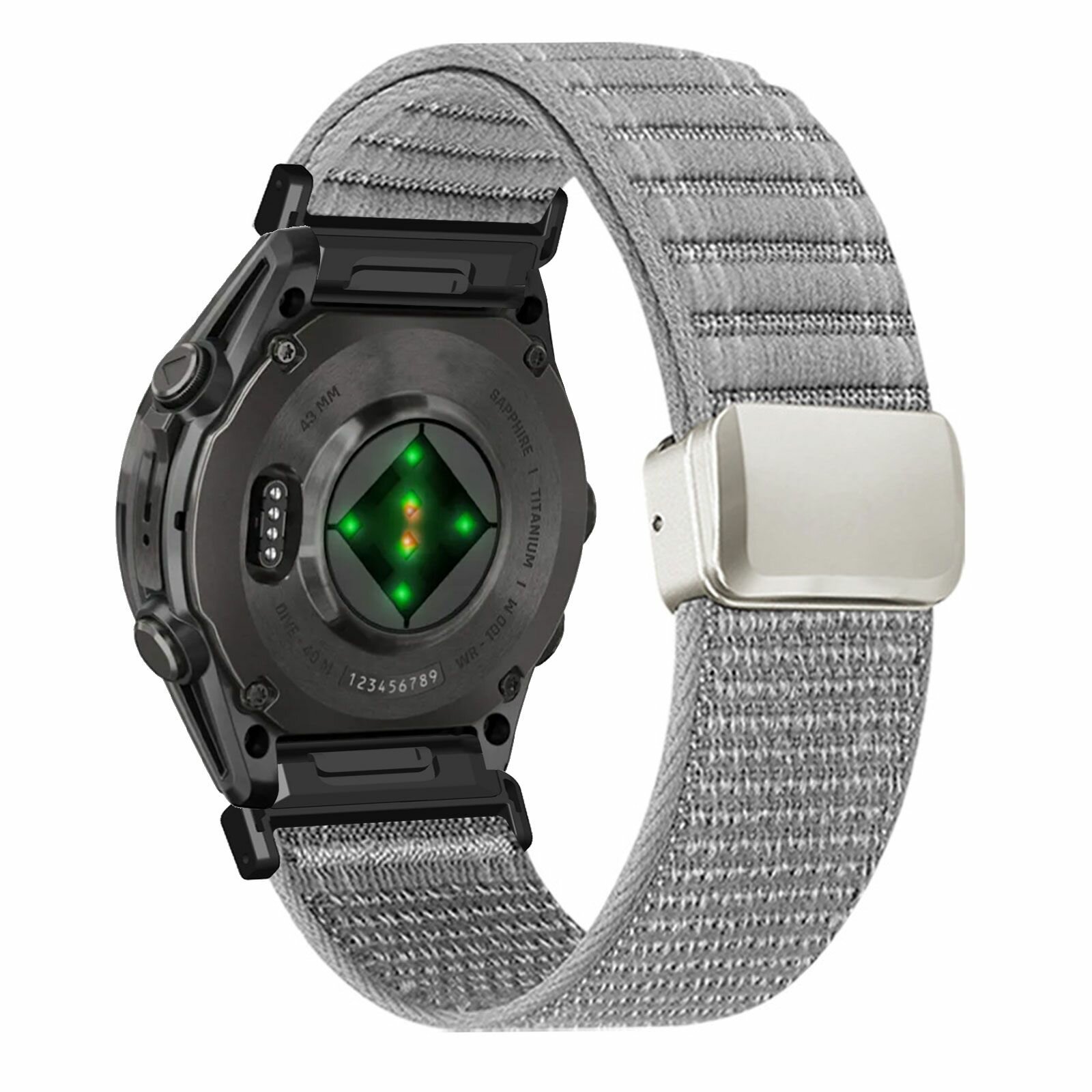 Cменный ремешок для Garmin Fenix 8 43mm, нейлоновый Регулируемый браслет ремешок для Garmin Fenix 8 43mm