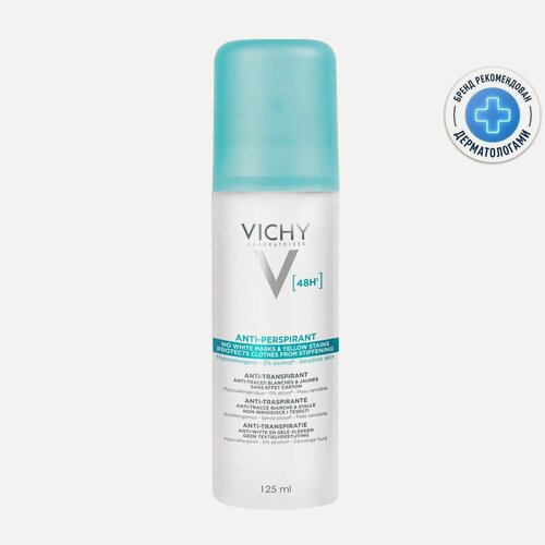 Изображение товара Vichy (Виши) Дезодорант-антиперспирант 48 часов защиты против белых и желтых пятен аэрозоль 125 мл