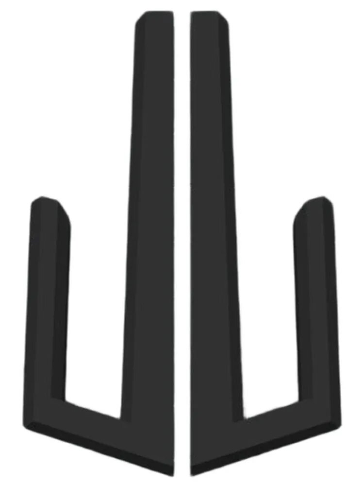 Крепление на стену для сноуборда из прочного пластика черного цвета