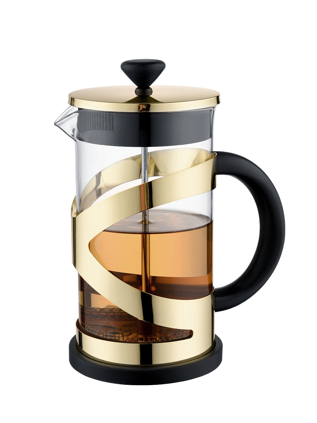 HausRoland Френч-пресс для чая и кофе, 1 литр, 3 цвета - Золотой