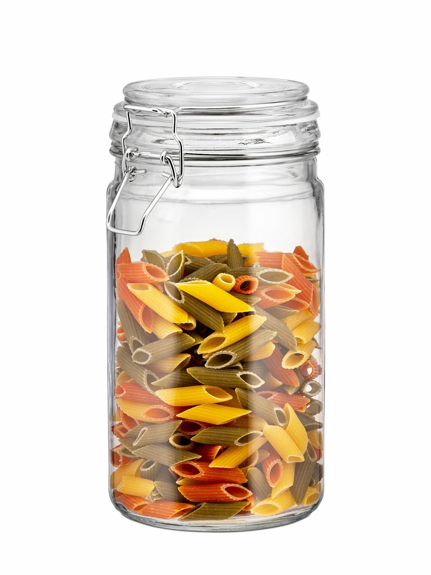 Стеклянная банка, крышка с бугельным замком 1 л — фото 1