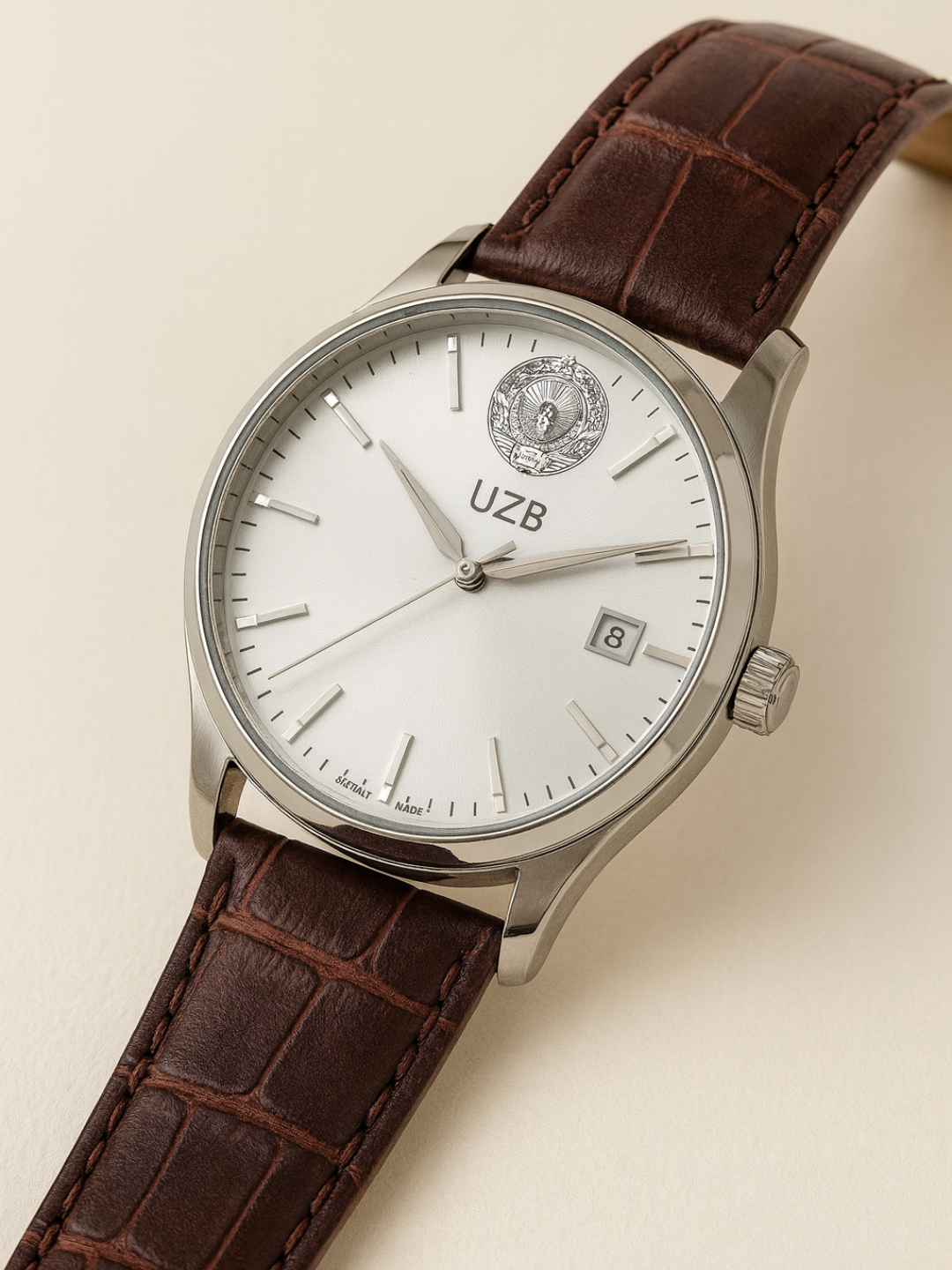 Наручные часы, коричневый — фото 1