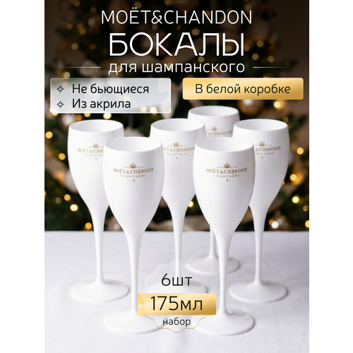 Набор небьющихся бокалов для вина и шампанского 480мл.