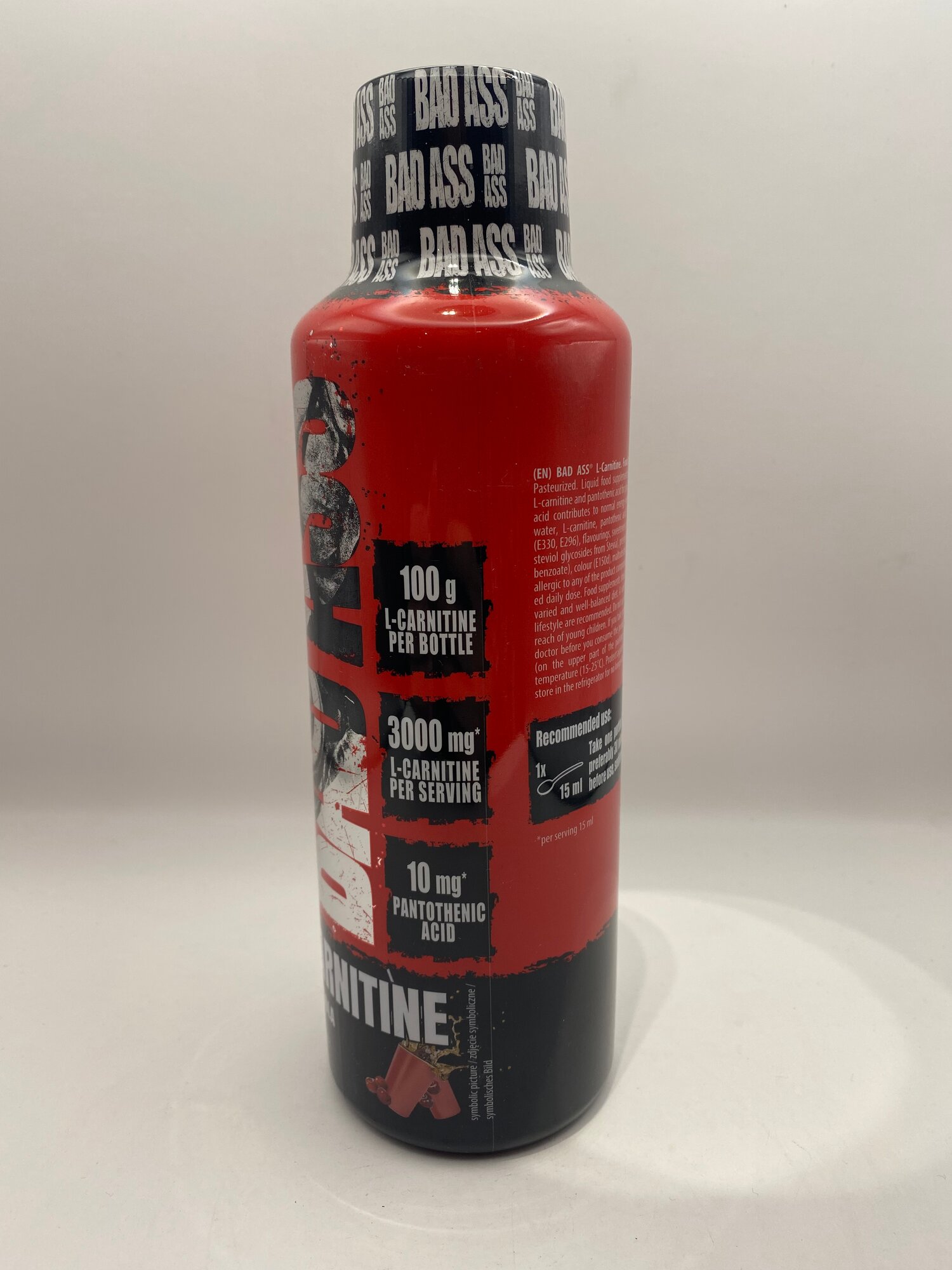 Bad Ass L Carnitine Cherry Cola, для похудения, 3000 мг, 500мл — фото 1