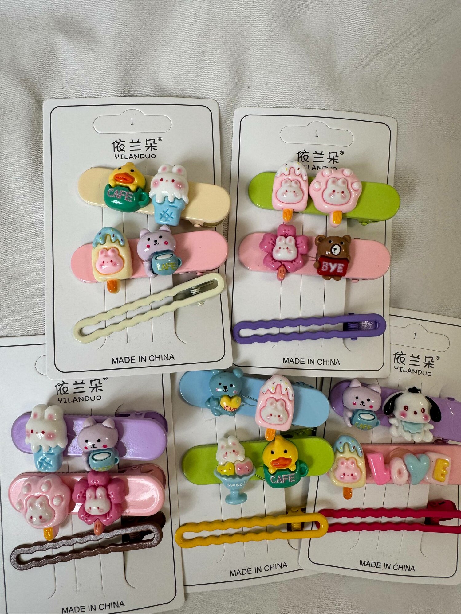 Милые заколки для волос для девочек на праздники в сад или дни рождения