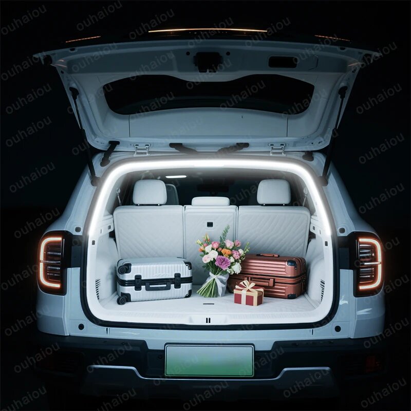Для HAVAL DARGO 1TH 2TH задний багажник, светодиодные полосы, полосы для внутренней декоративной лампы багажника, атмосферный светильник для багажа