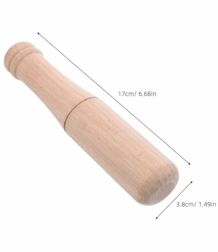 Пестик (толкушка), для измельчения специй, трав и орехов, деревянный. — фото 1