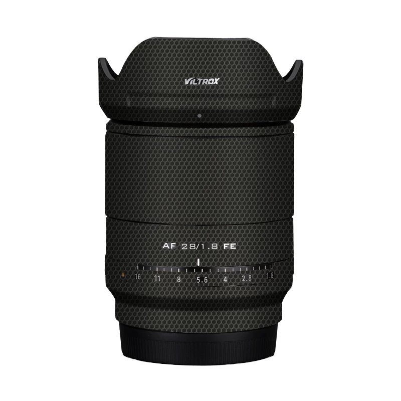 3M Защитная пленка для объектива Sony FE 28mm f/1.8 - Черный матричный, Устойчивость к царапинам, 3M клейкая основа, Не