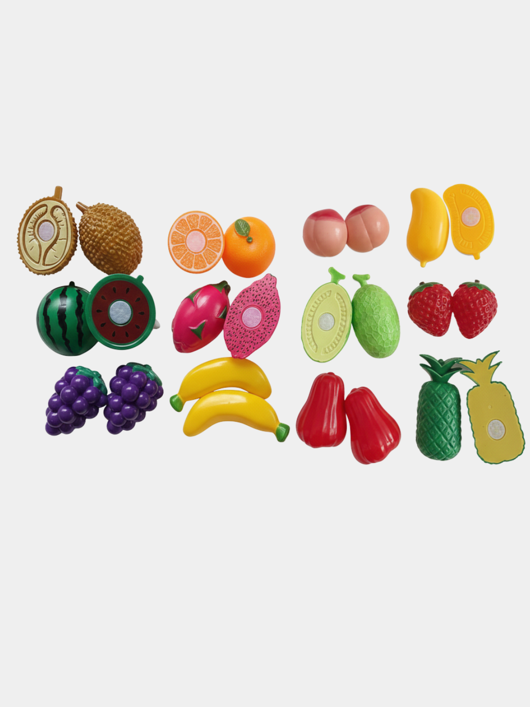 Игровой набор овощи, фрукты на липучках, развивающий набор, 12 фруктов — фото 1