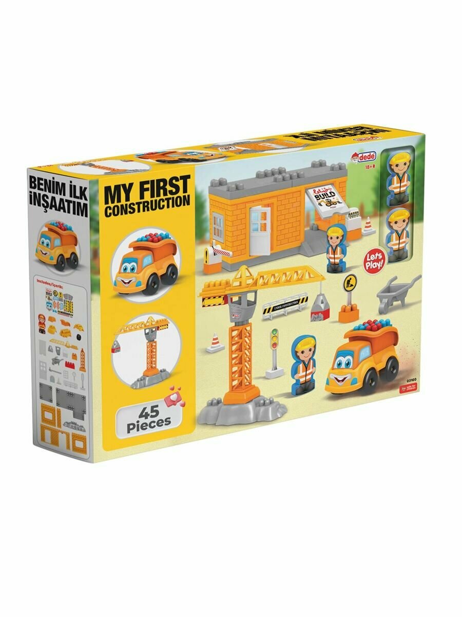 Конструктор Большая стройка, с фигуркой — фото 1