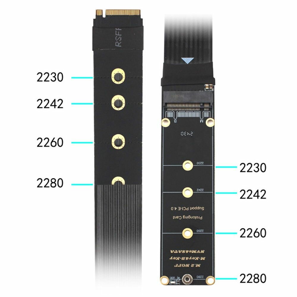 Удлинитель NGFF(M.2) 2230/2242/2260/2280 M&B-key, 30см (ORIENT M2-CM2-30) — фото 1