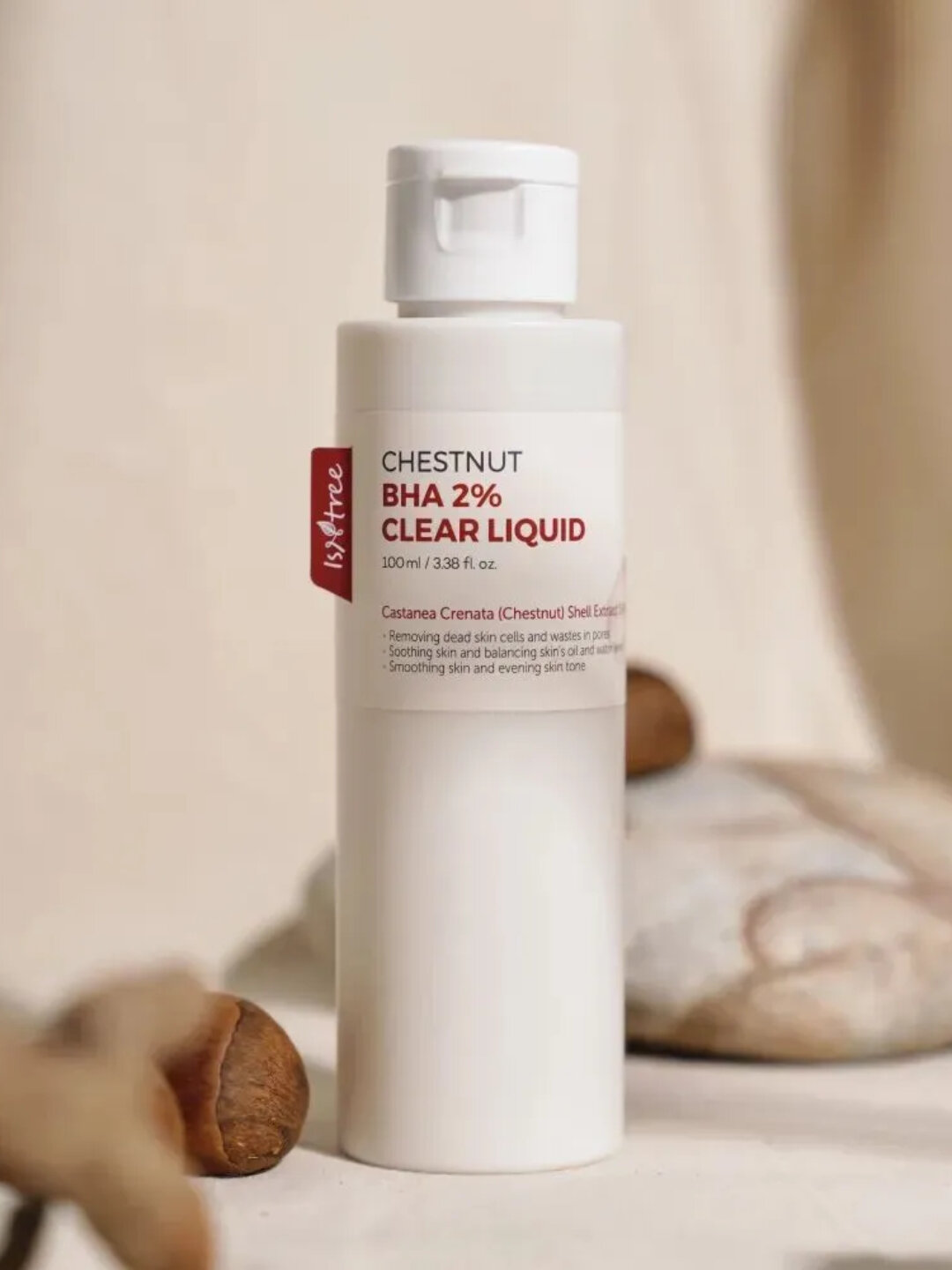 Тонер для лица ISNTREE CHESTNUT BHA 2% CLEAR LIQUID, 100 мл. — фото 1