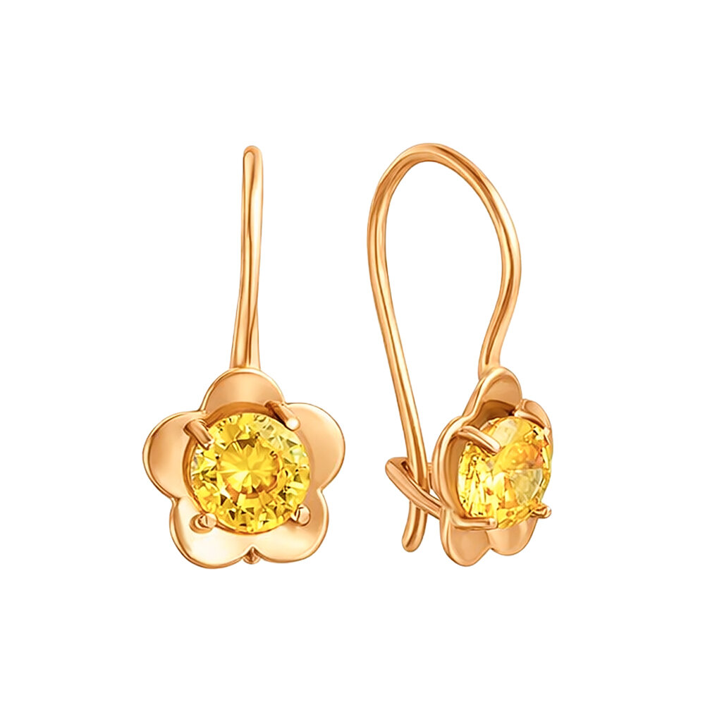 серьги из золота