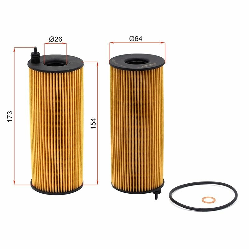 Фильтр масляный SAT ST-108-0021 BMW 1-Series 04-13, 3-Series 05-14