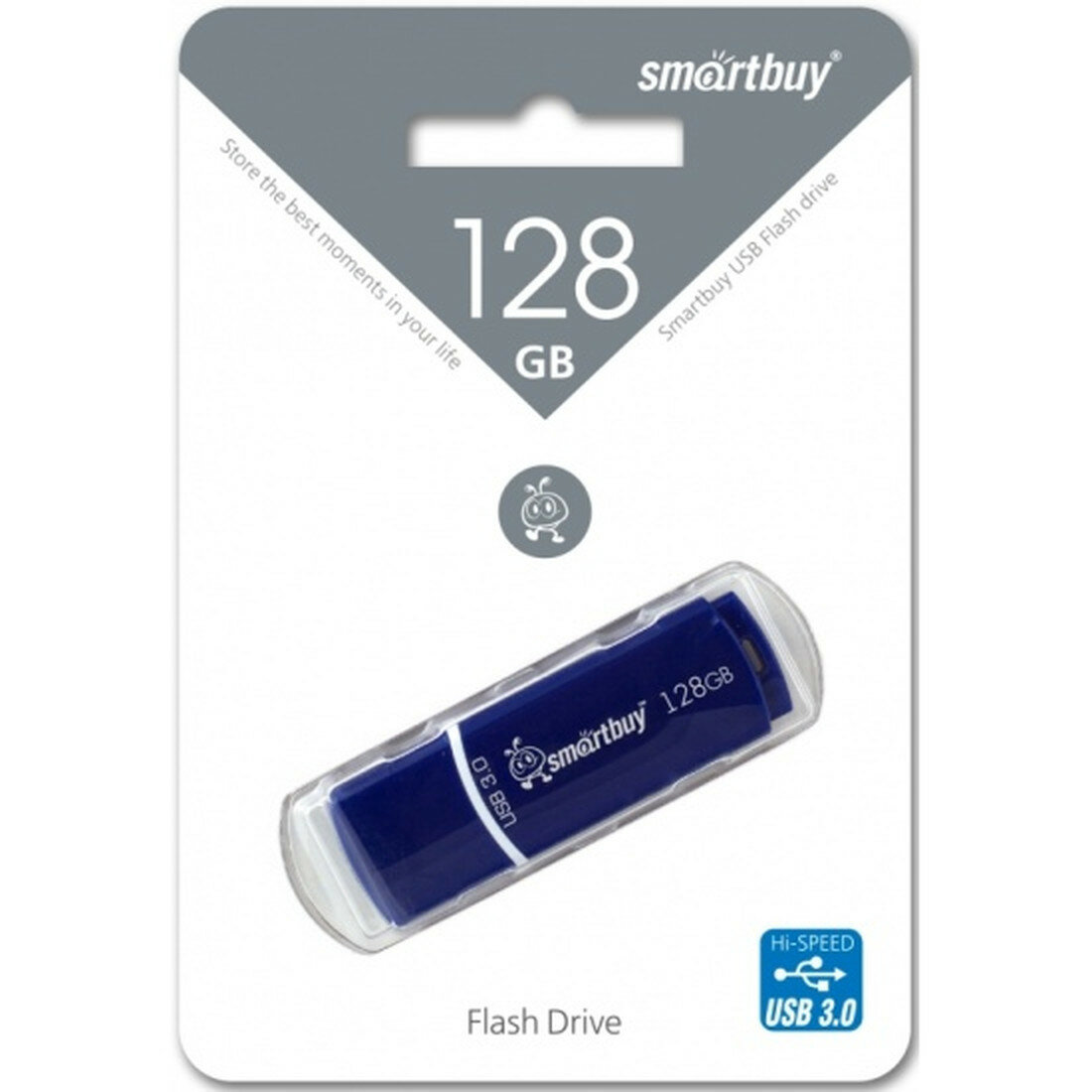 Флешка SmartBuy Crown, 128GB, USB 3.0, синий