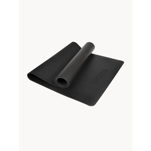Коврик для йоги/фитнеса Kama/ черный /полиуретан каучук /4,5мм