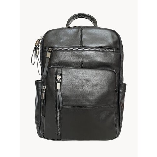 Рюкзак мужской кожаный CAPRI 8221-RM-black натуральная кожа черный