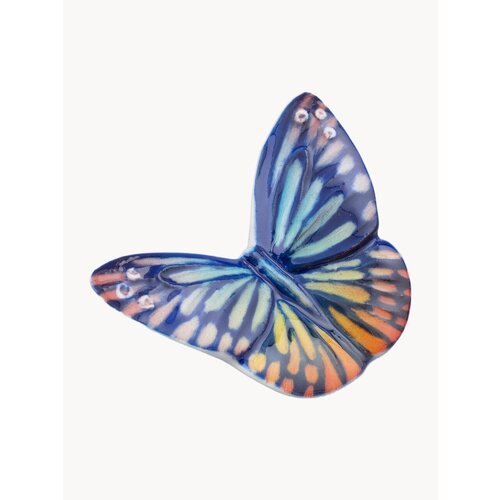 Фарфоровая скульптура Бабочка среднего размера, солнечная, Императорский фарфоровый завод