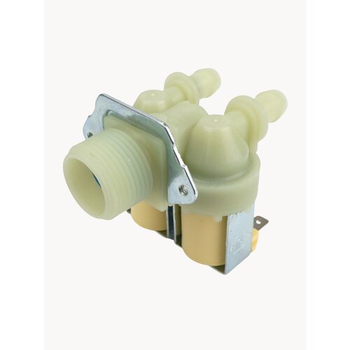 Клапан подачи воды для стиральной машины , количество выходов 2, угол 180, клеммы раздельно