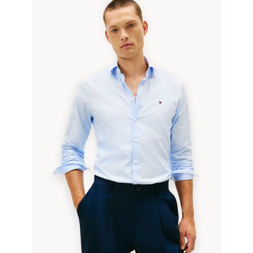 фото Рубашка tommy hilfiger, размер 42, голубой