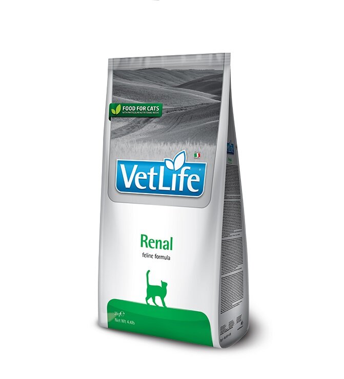 Сухой корм Vet Life Cat Renal для кошек при заболевании почек Диетический, 2 кг.
