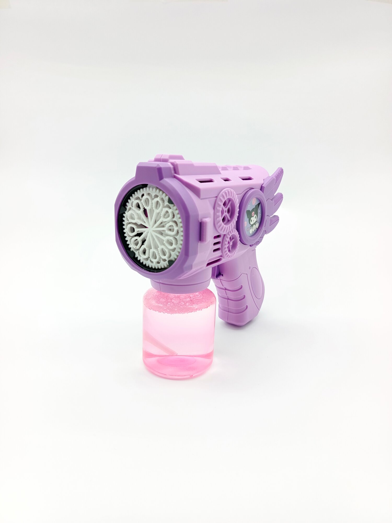 Игрушечный бластер BUBBLE GUN, пластик, фиолетовый, питание от батареек, для детей от 3 лет