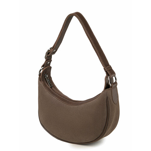 Сумка багет Igermann фактура бархатистая коричневый 8035₽