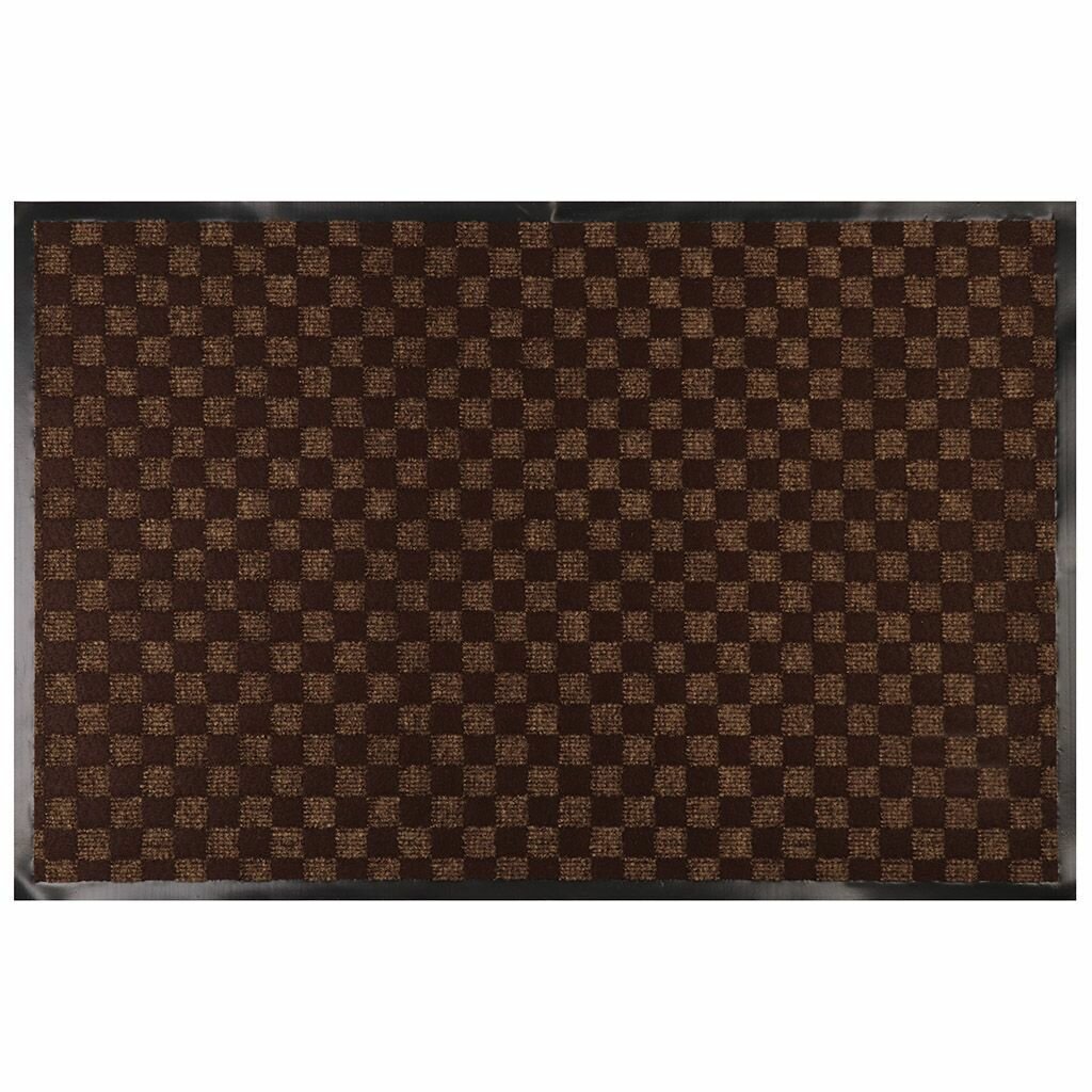 Коврик придверный в прихожую грязезащитный 60х90 см коричневый