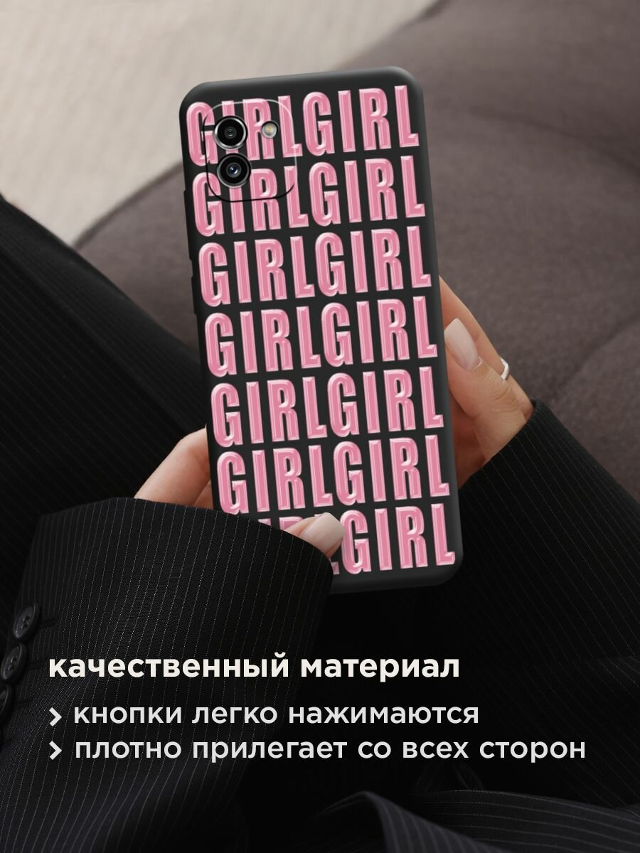 Чехол на Samsung Galaxy A03 / Самсунг А03 с принтом "Girl girl girl 3" — фото 1