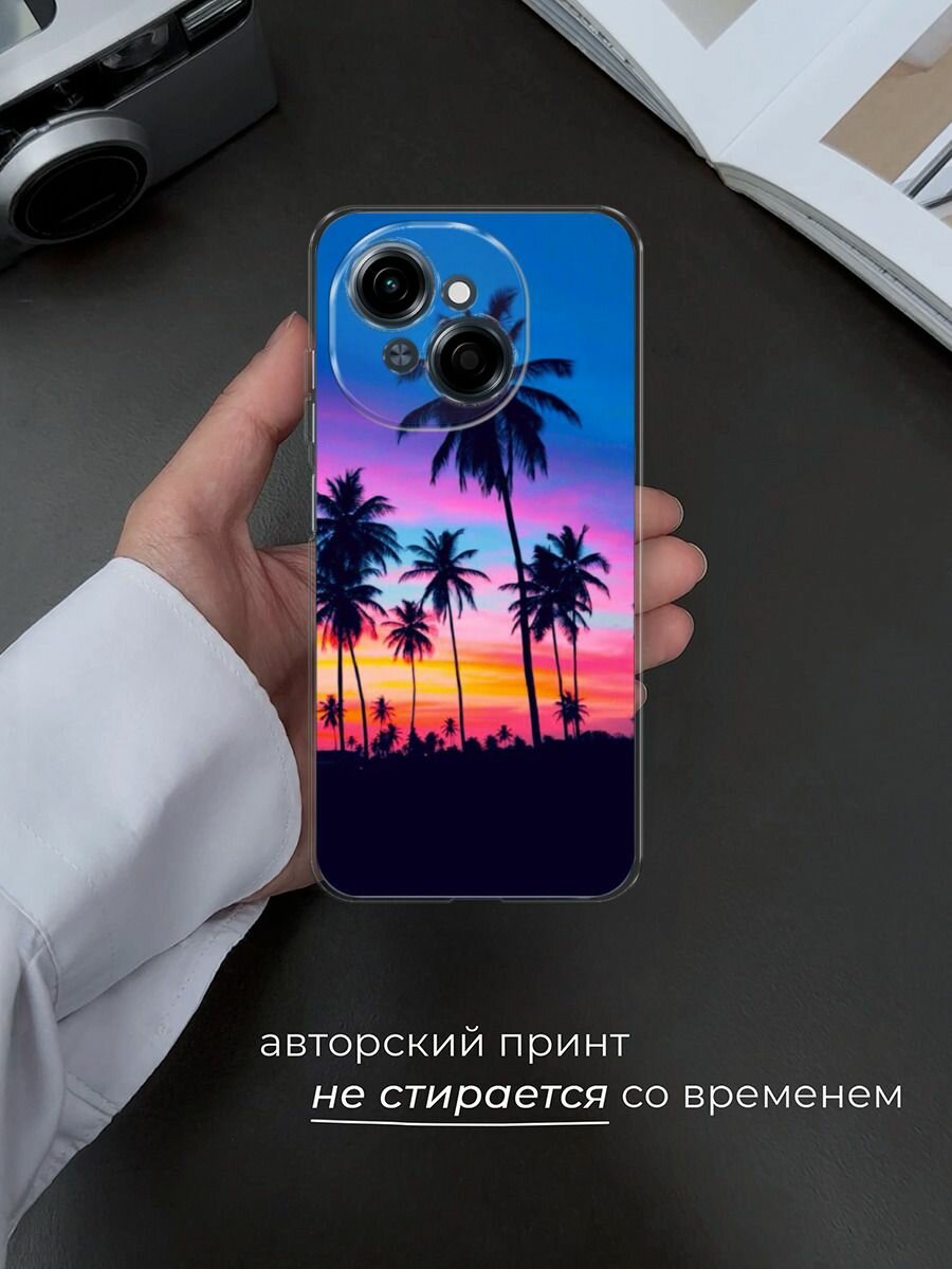 Чехол на Tecno Spark Go 1/Pop 9 / Текно Спарк Go 1/Поп 9 с принтом "Закат 5" — фото 1