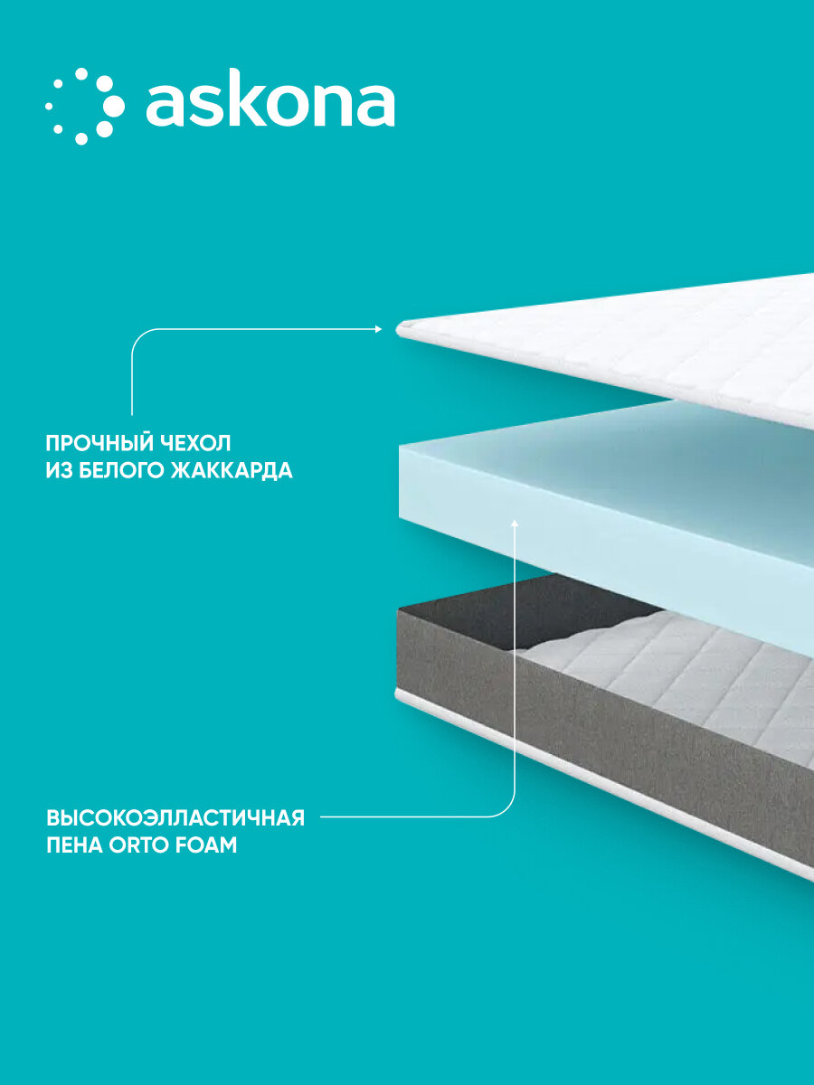 Матрас анатомический Askona (Аскона) Basic i Simple Air 9 160х200 см — фото 1