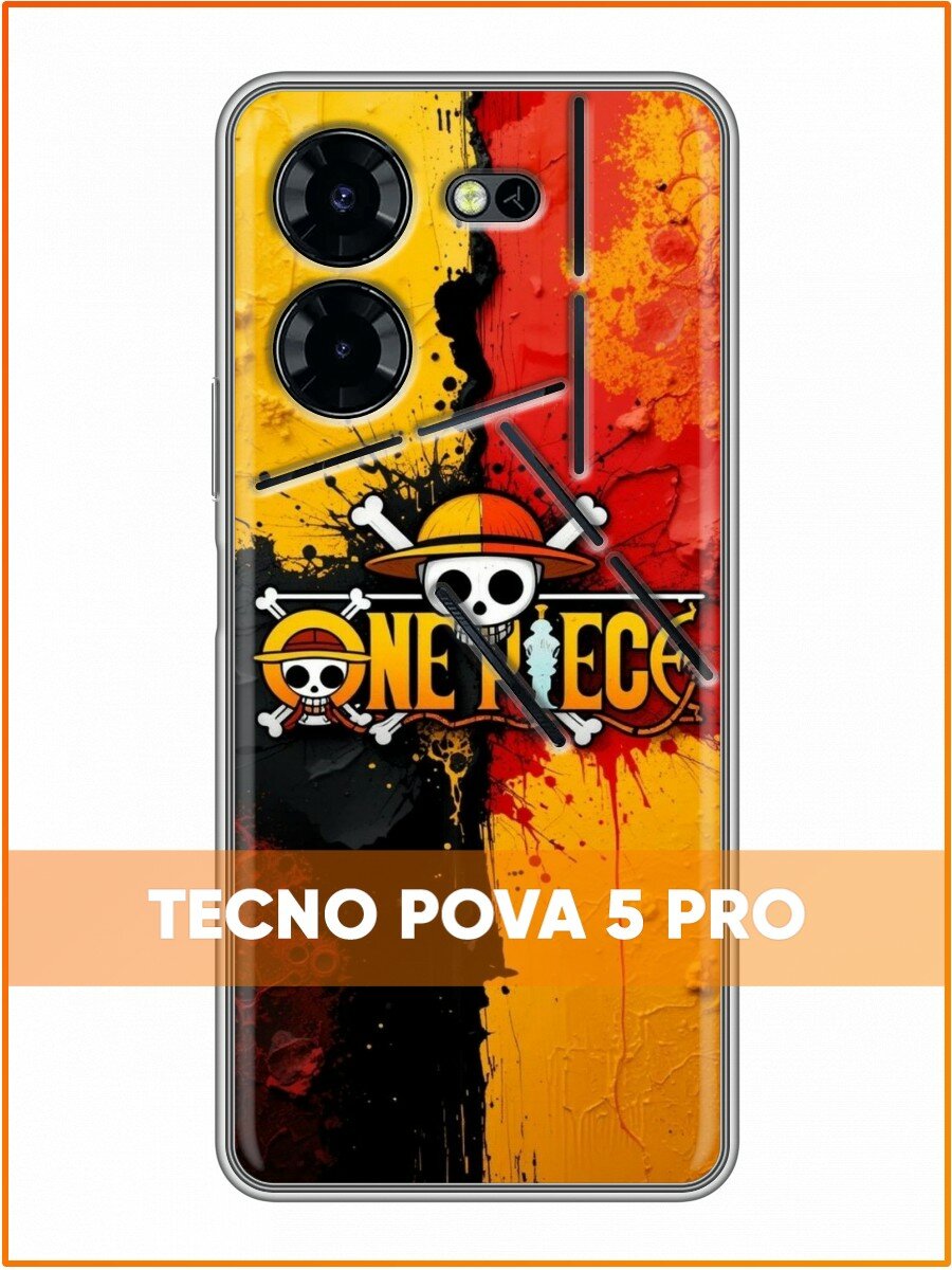 Чехол для Tecno Pova 5 Pro 5G с принтом Аниме One Piece (Техно Пова 5 Про 5G)