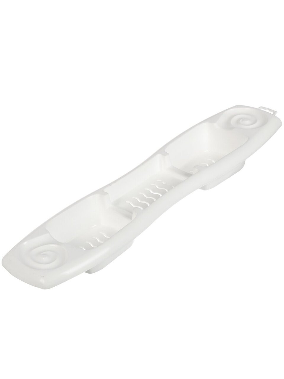 Полка для ванной пластик накладная 74х17.5х7 см белая Rambai 221304329/01