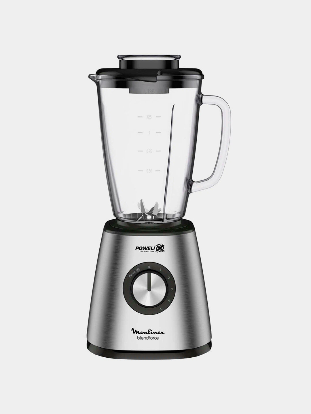 Блендер стационарный Moulinex Blendforce LM439D10, мощность 800Вт, 5 скоростей, колка льда