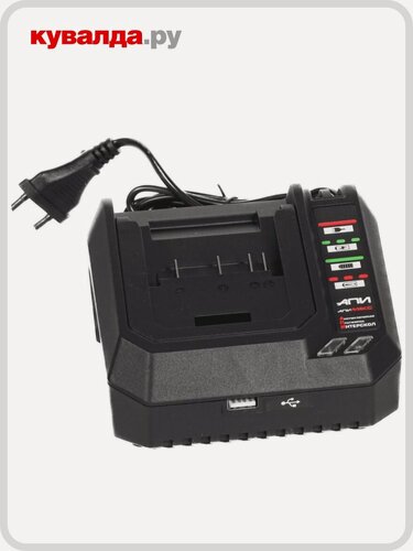 Изображение товара Зарядное устройство ИНТЕРСКОЛ 3У-4/18 для аккумуляторного блока 4,0а, 18/36в