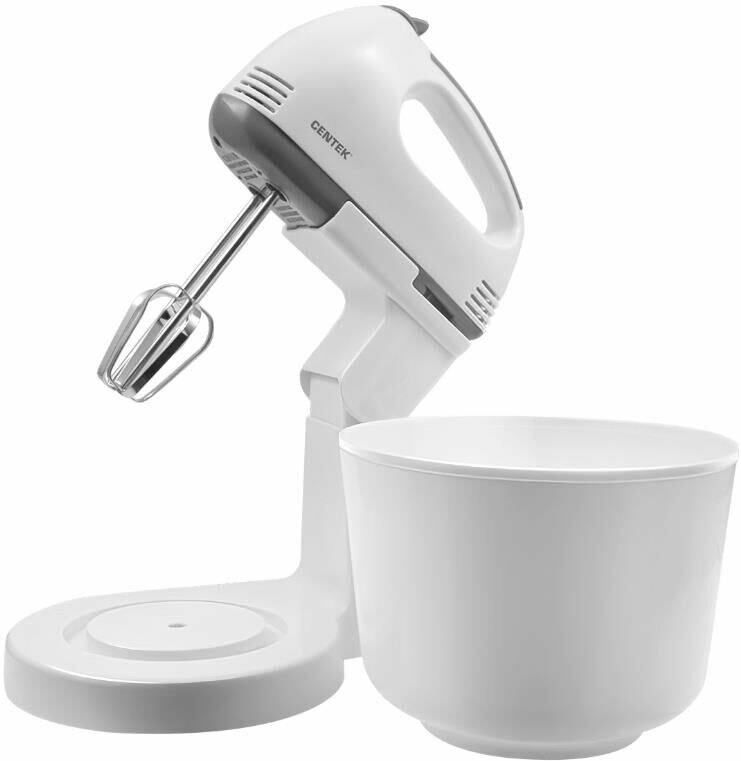 Миксер планетарный с чашей CT-1113, белый/серый
