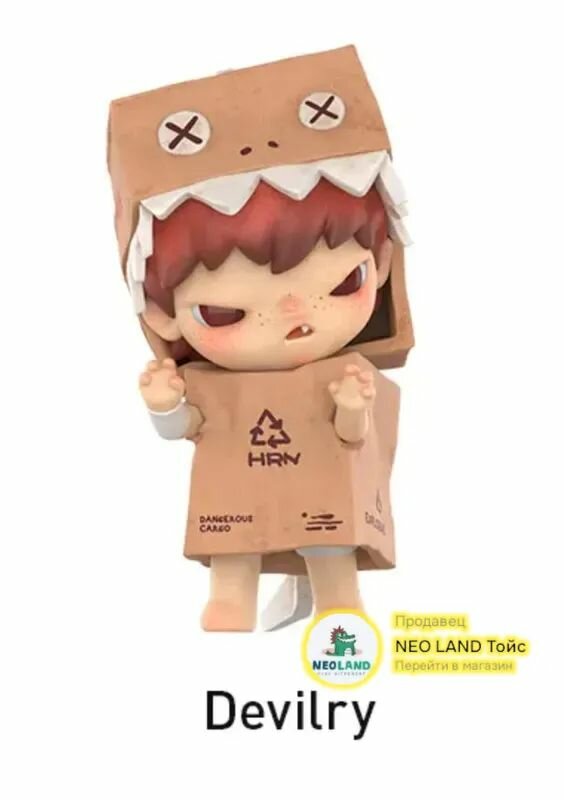 POP MART - Коллекция HIRONO Mime Series Figure, Devilry, Подарки, украшения комнат, 1 шт