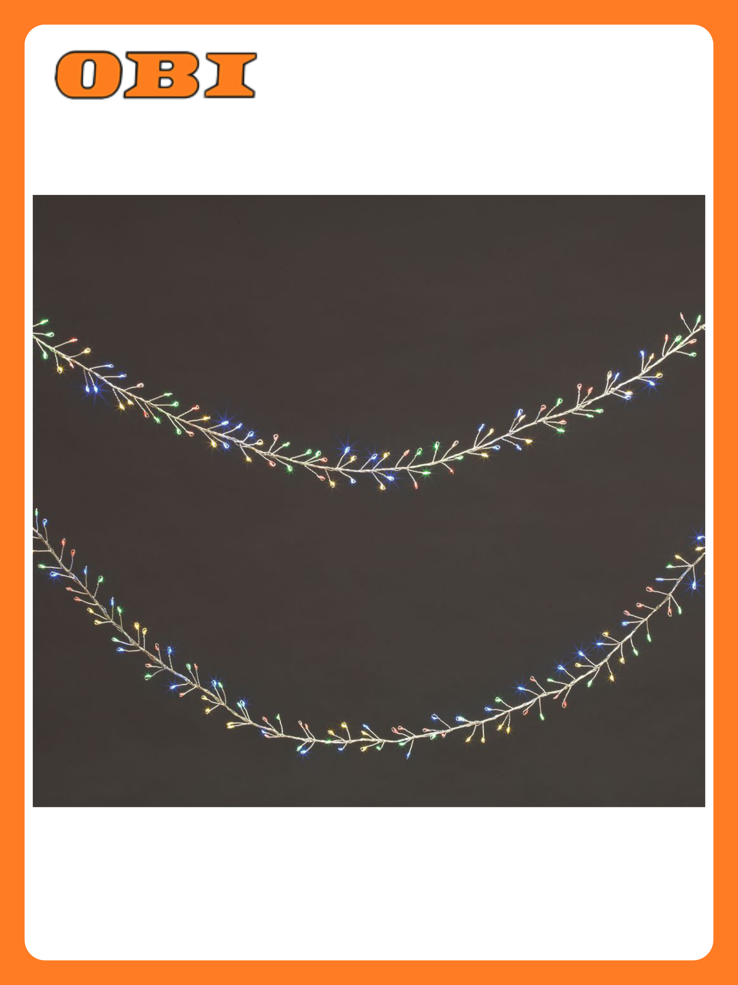 Гирлянда кластер 480 LED мультиколор 48 м