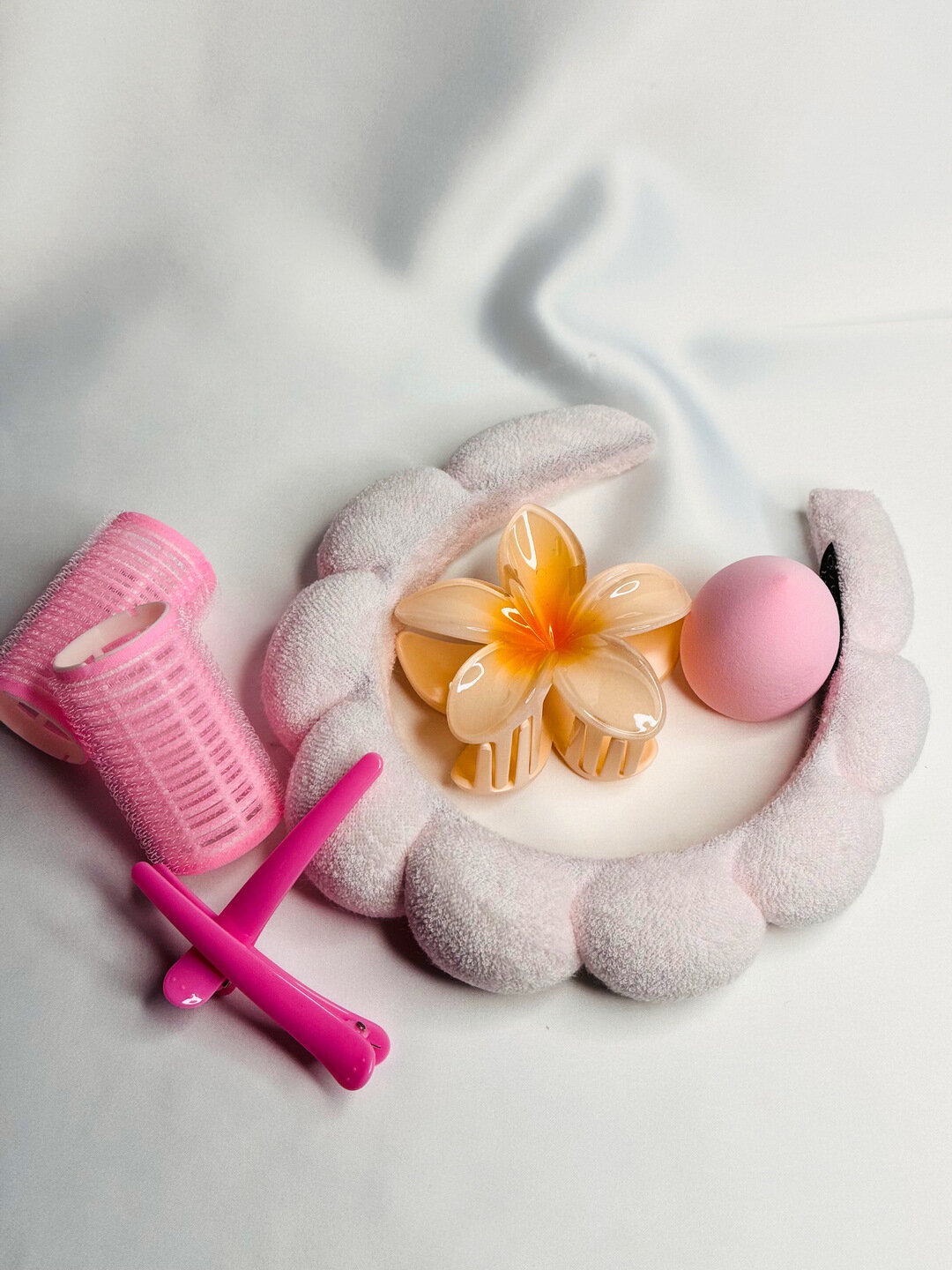 Набор для девочек с ободком для умывания — фото 1