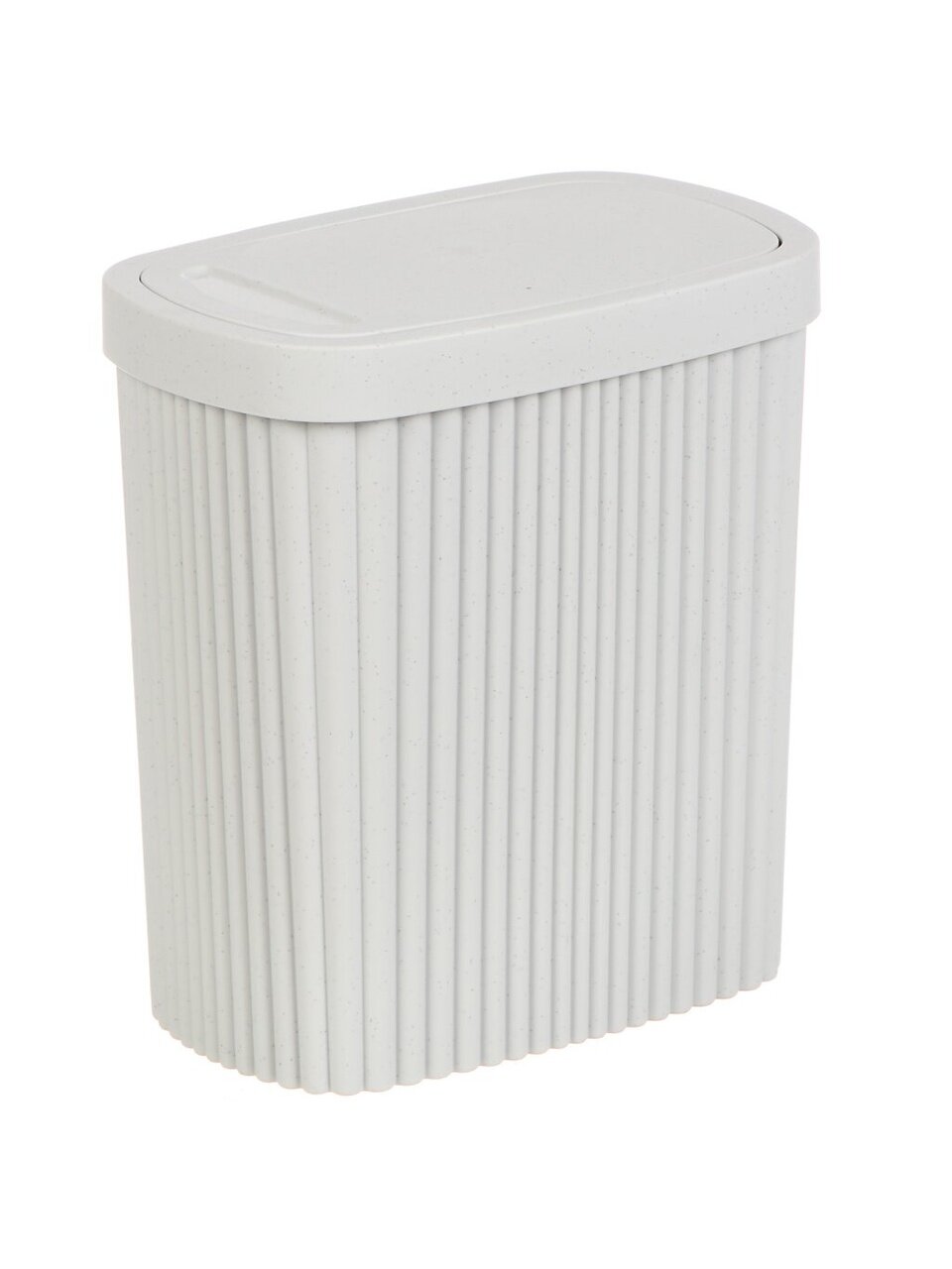 Контейнер для мусора пластик 1.9 л прямоугольный светло-серый флэк Econova Velvet 435204438