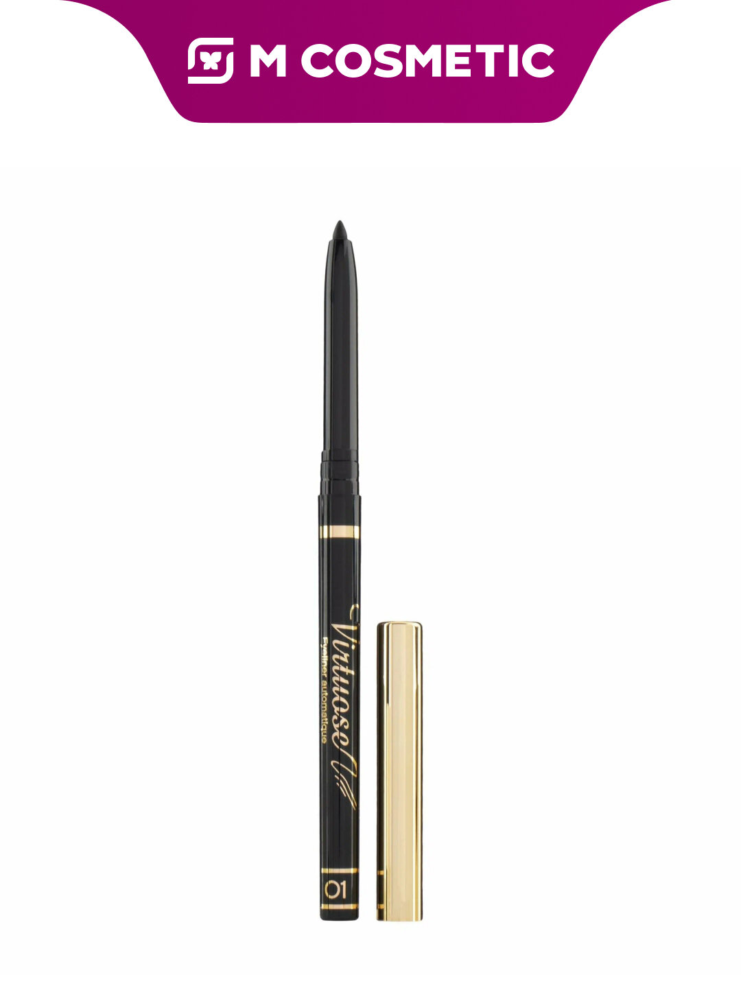 VIVIENNE SABO Карандаш для глаз черный кайал устойчивый Virtuose тон 01