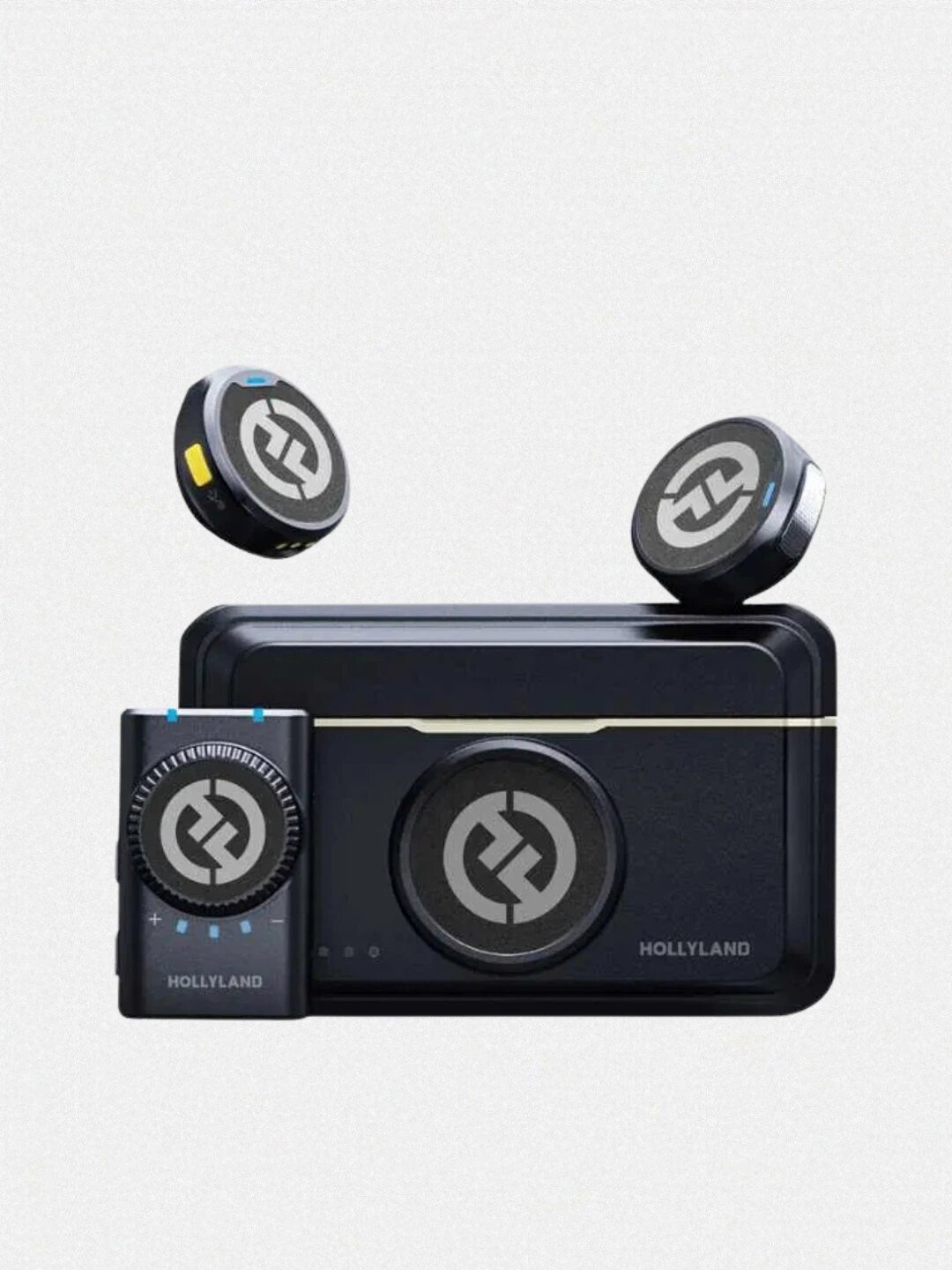 Микрофонная система Hollyland Lark M2, с двумя передатчиками, для видеосъемки