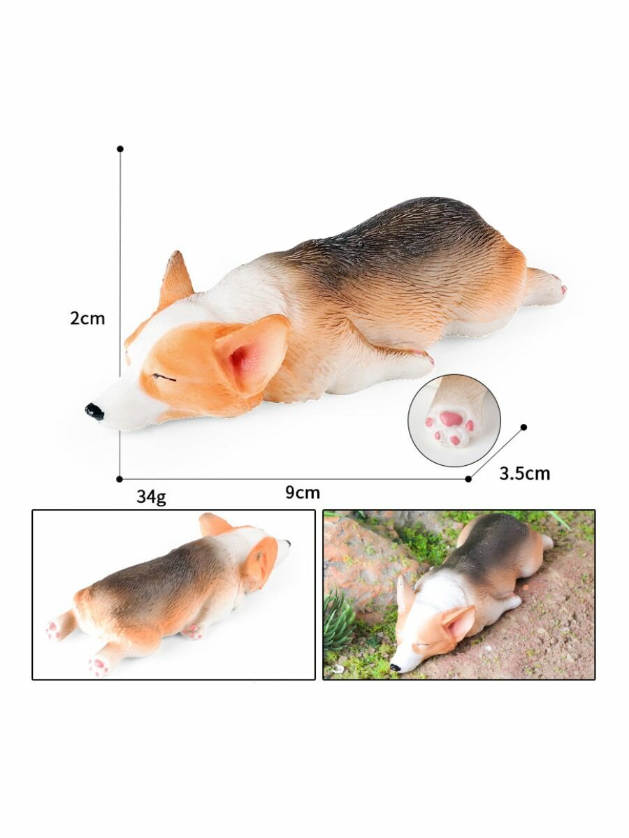 Фигурка собака Корги спящий — фото 1