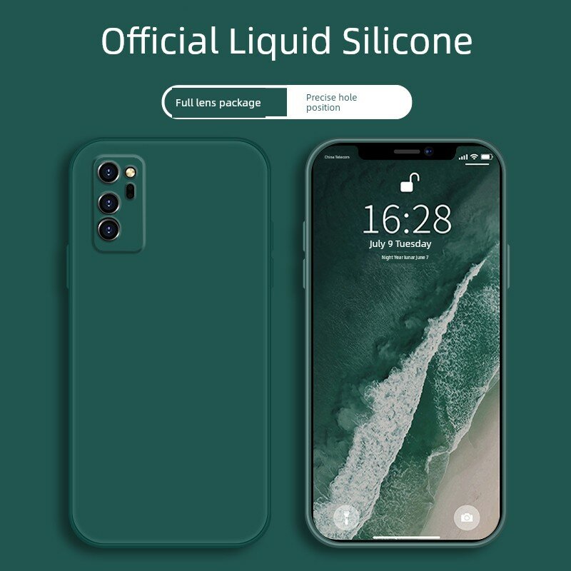 Чехол-без оболочки Honor V30 Pro темно-зеленый, узкий дизайн, совместимость с Honor V30 Pro, легкая защита для