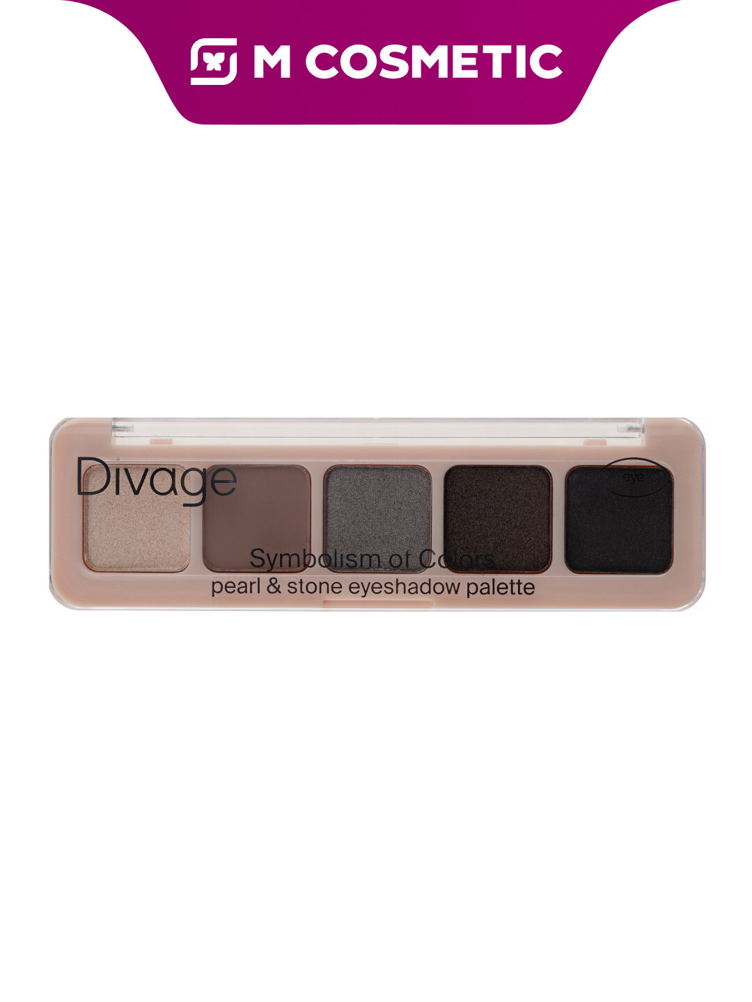 Палетка теней DIVAGE "Colors Pearl&Stone", для век, профессиональное качество