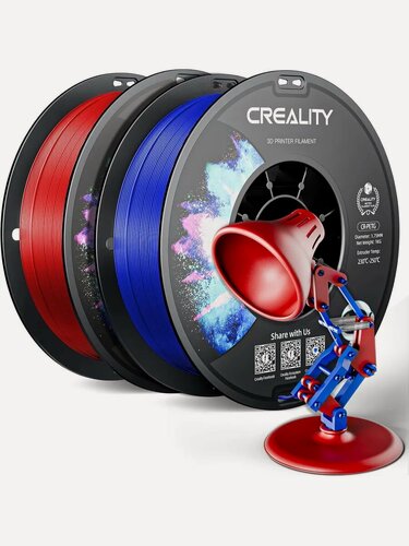 Изображение товара Пластик для 3D-принтера PETG синий 1 кг + красный 1 кг, 1,75 мм, всего 2 кг